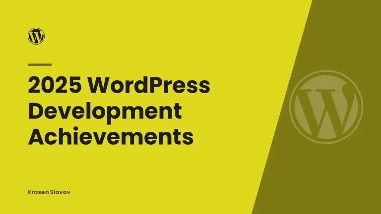 2025 WordPress Development Achievements