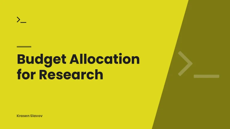 Budget Allocation for Research