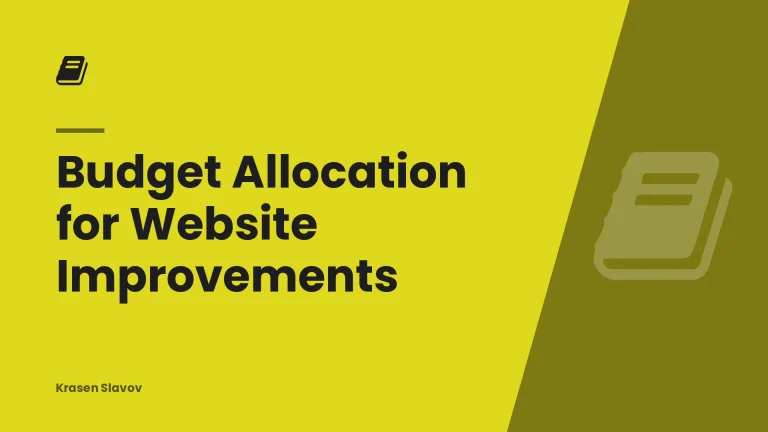 Budget Allocation for Website Improvements