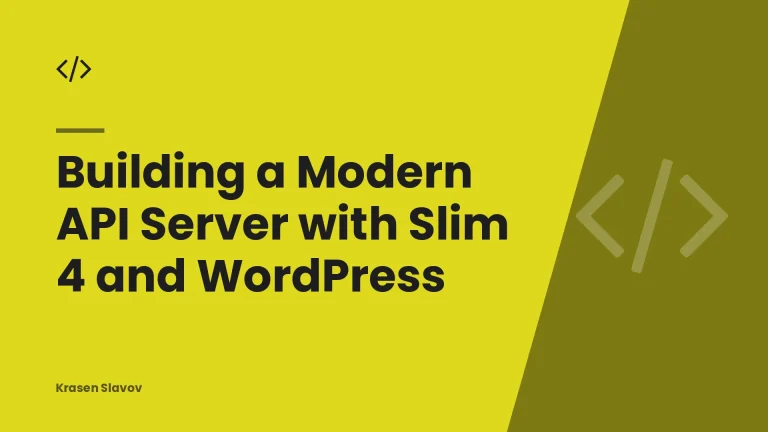 Building a Modern API Server with Slim 4 and WordPress