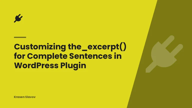Customizing the_excerpt() for Complete Sentences in WordPress Plugin