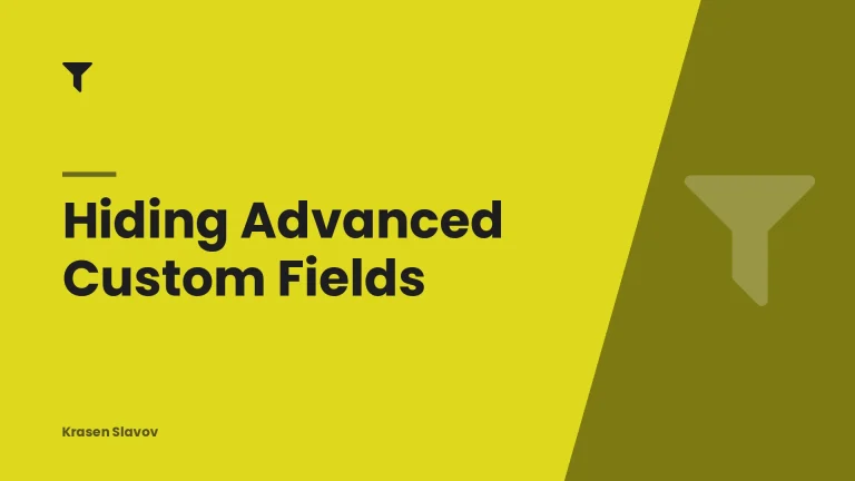 Hiding Advanced Custom Fields