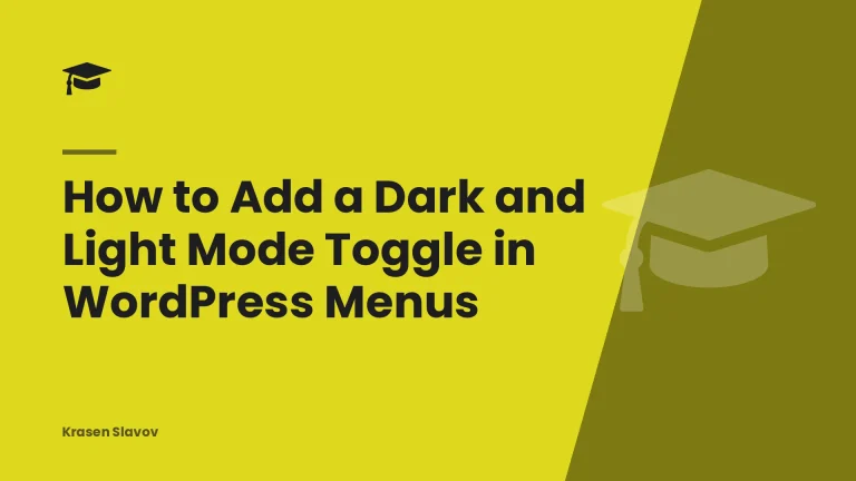 How to Add a Dark and Light Mode Toggle in WordPress Menus