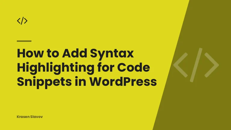 How to Add Syntax Highlighting for Code Snippets in WordPress