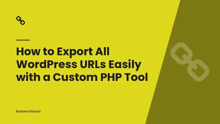 How to Export All WordPress URLs Easily with a Custom PHP Tool