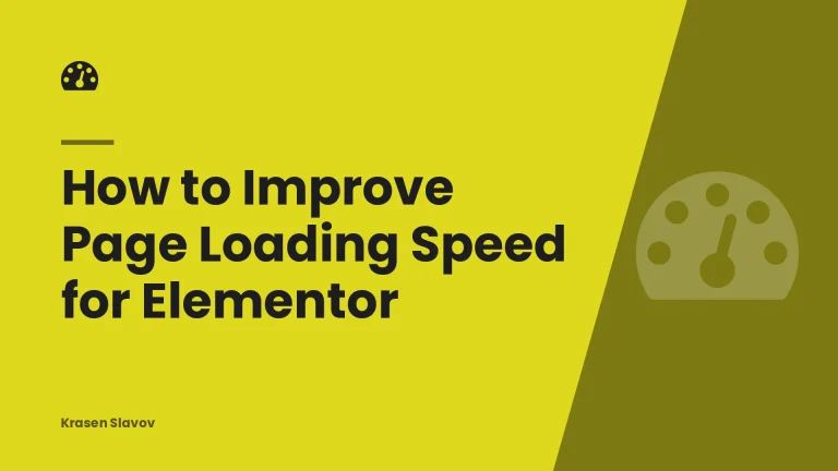 How to Improve Page Loading Speed for Elementor
