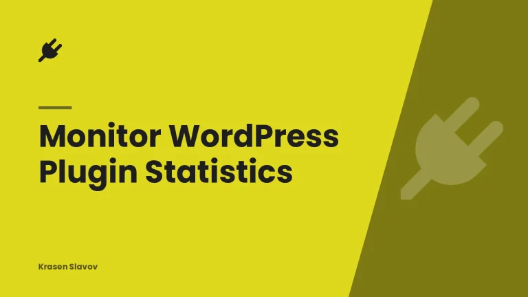 Monitor WordPress Plugin Statistics