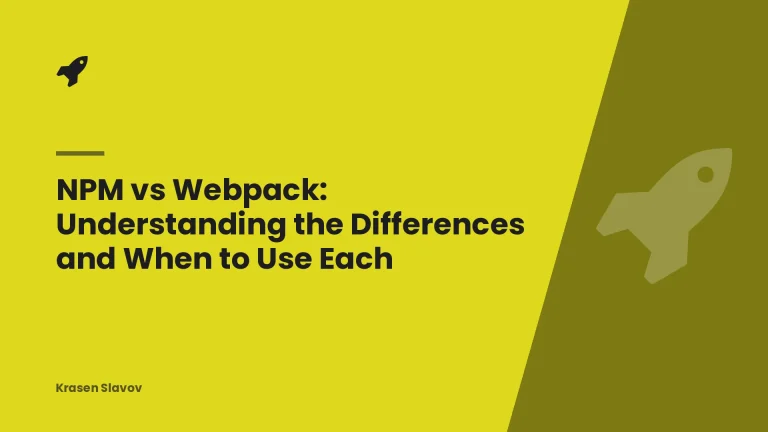 NPM vs Webpack: Understanding the Differences and When to Use Each