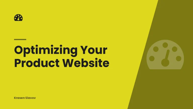 Optimizing Your Product Website
