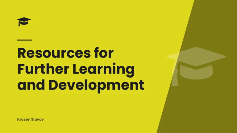 Resources for Further Learning and Development