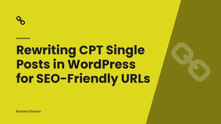 Rewriting CPT Single Posts in WordPress for SEO-Friendly URLs