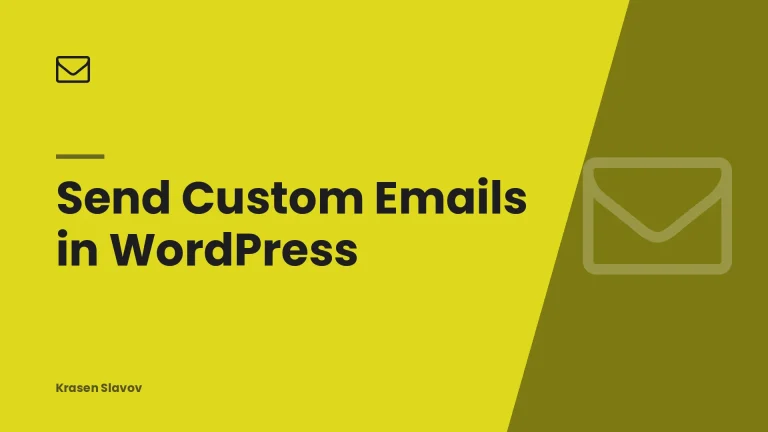 Send Custom Emails in WordPress
