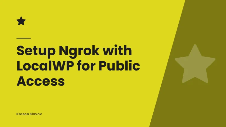 Setup Ngrok with LocalWP for Public Access