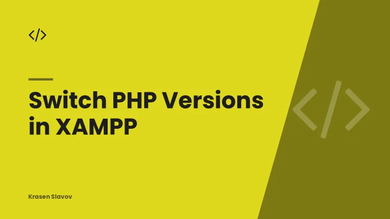 Switch PHP Versions in XAMPP