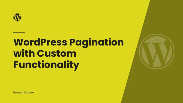 WordPress Pagination with Custom Functionality